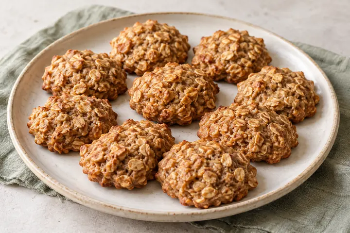 Biscuits à la banane et aux flocons d’avoine
